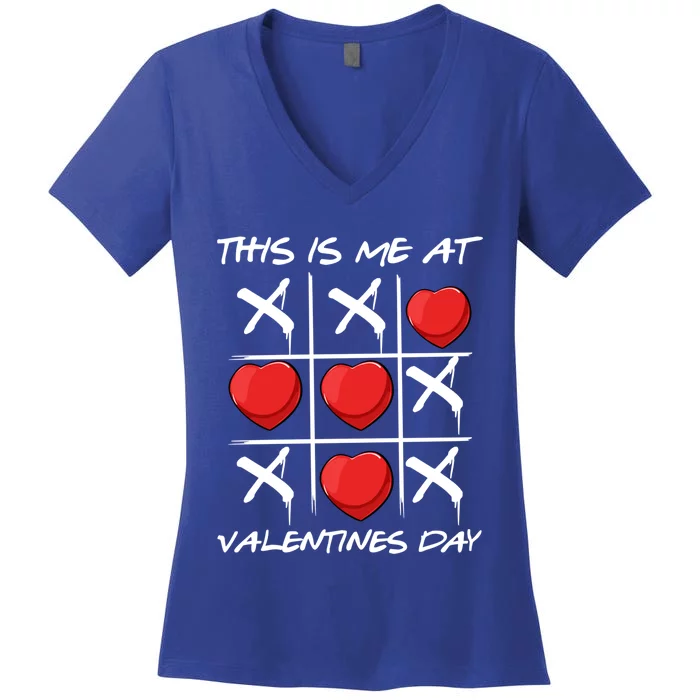 Funny Anti Valentines Day Single Awareness Gift Women's V-Neck T-Shirt