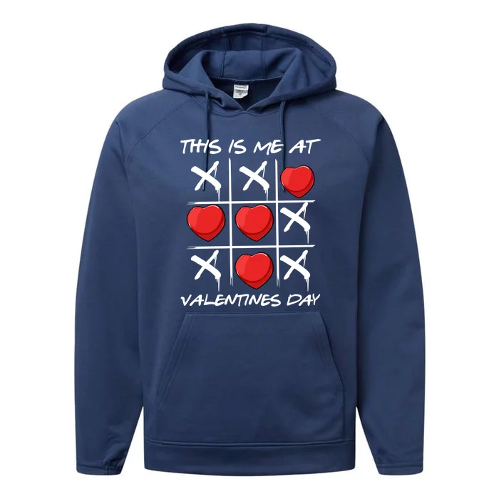 Funny Anti Valentines Day Single Awareness Gift Performance Fleece Hoodie