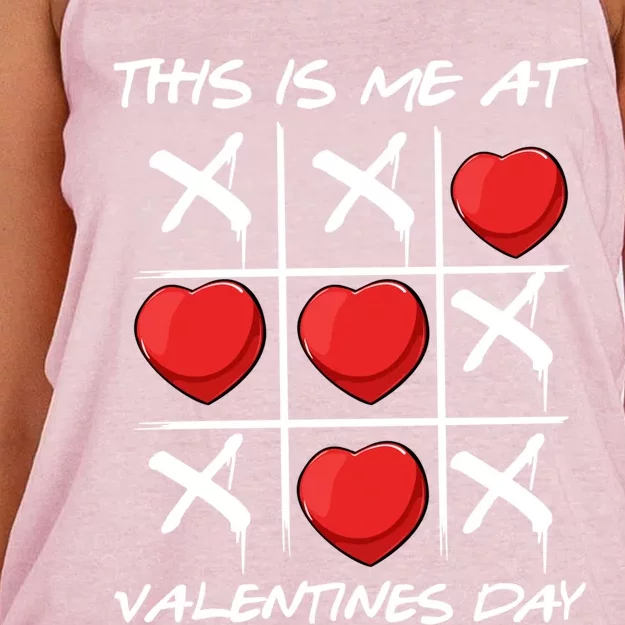 Funny Anti Valentines Day Single Awareness Gift Women's Knotted Racerback Tank