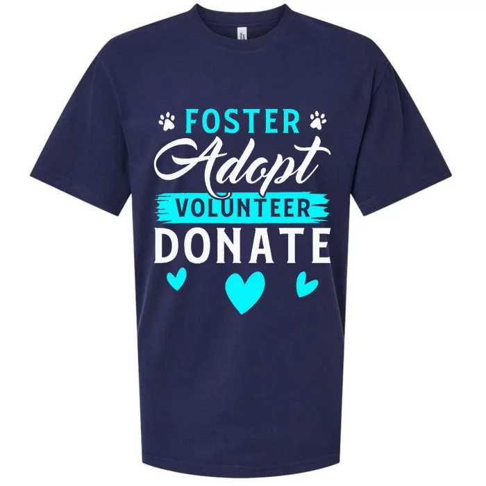 Foster Adopt Volunteer Donate Funny Animal Rescue Foster Sueded Cloud Jersey T-Shirt