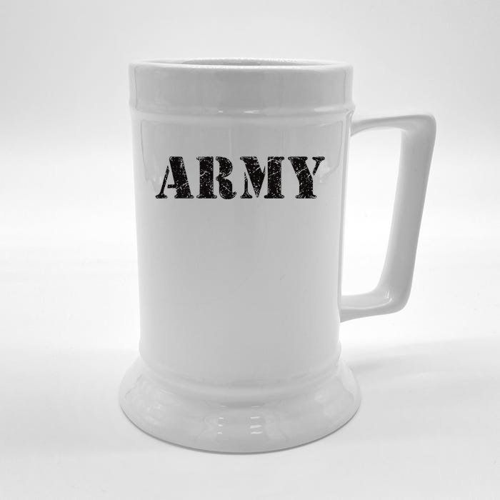 Funny Army Vintage Military Green Retro Usa Soldier Gift Front & Back Beer Stein