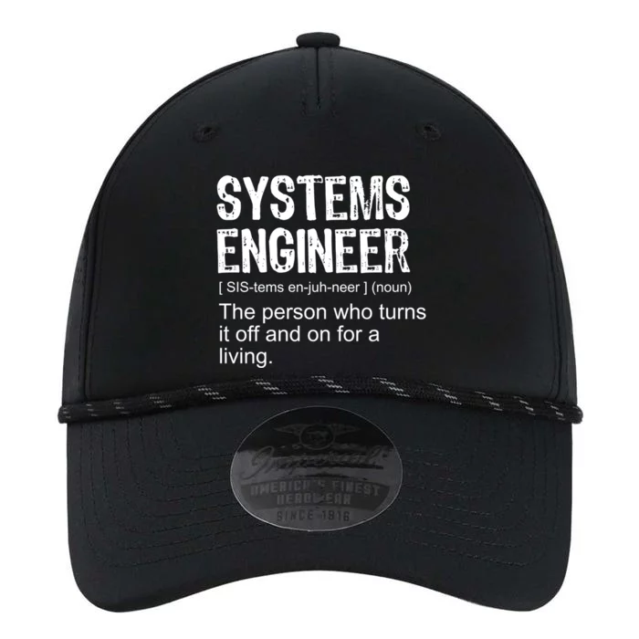 Funny Adult Vintage Definition Systems Engineer Gift Performance The Dyno Cap