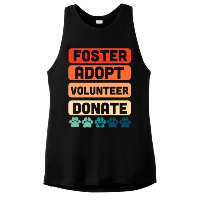 Foster Adopt Volunteer Donate National Rescue Dog Day Great Gift Ladies Tri-Blend Wicking Tank