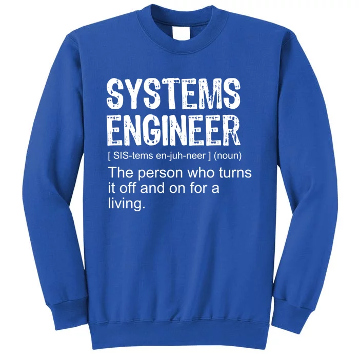 Funny Adult Vintage Definition Systems Engineer Gift Sweatshirt