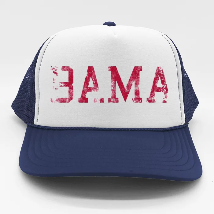 Funny Alabama Vintage Bama Gift Trucker Hat