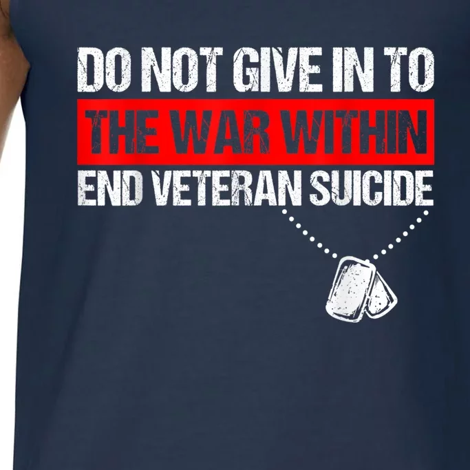 fight against Veteran Suicide Awareness Ptsd Veteran 22 Day Comfort Colors® Tank Top