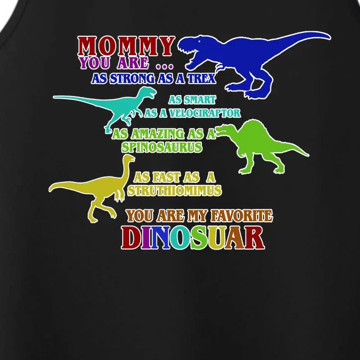 Favorite Dinosaur Mom Performance Tank