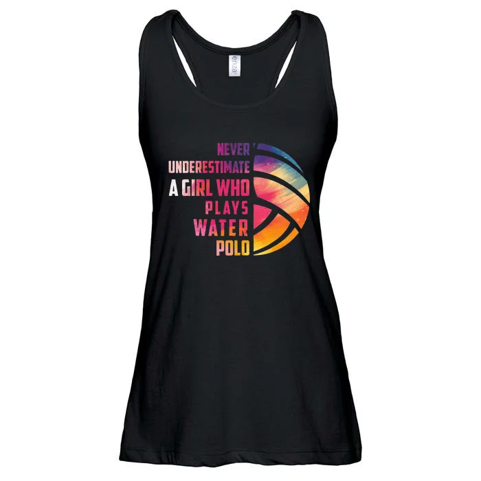 Funny A Who Play Water Polo Sports Lover Ladies Essential Flowy Tank