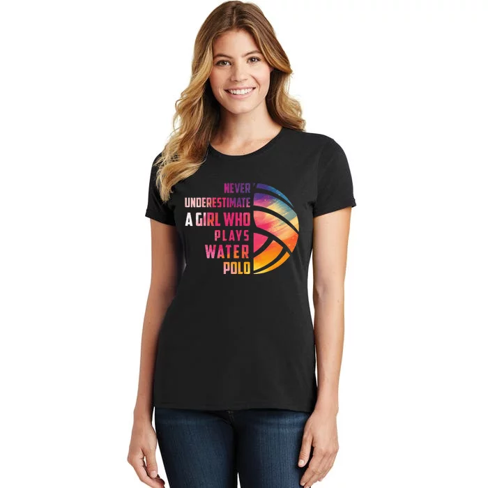 Funny A Who Play Water Polo Sports Lover Women's T-Shirt