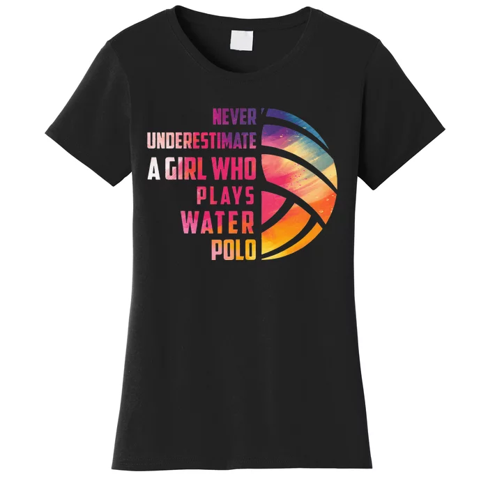 Funny A Who Play Water Polo Sports Lover Women's T-Shirt