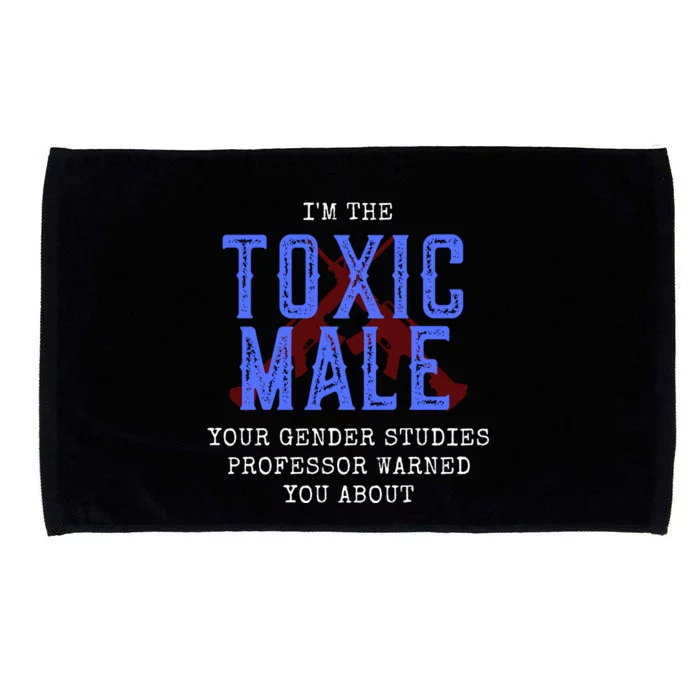 Funny Anti Woke Conservative Men's Microfiber Hand Towel