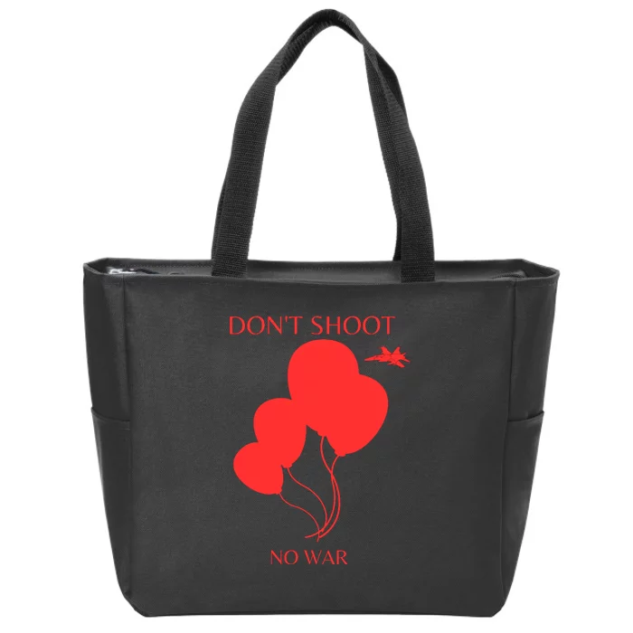 Funny Anti War Balloon China Peace Zip Tote Bag