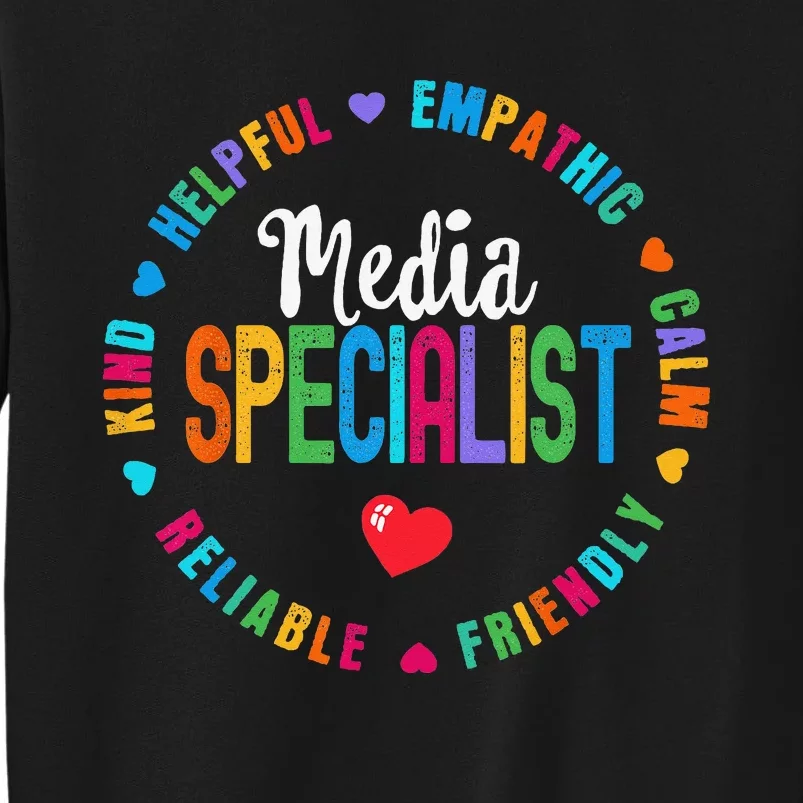 Funny Appreciation Week School Library Media Specialist Sweatshirt