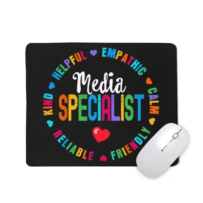 Funny Appreciation Week School Library Media Specialist Mousepad