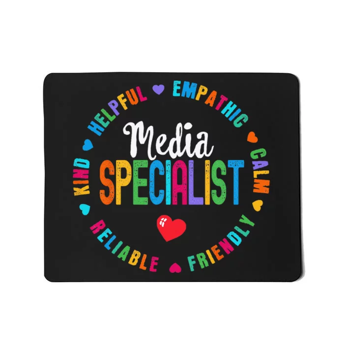 Funny Appreciation Week School Library Media Specialist Mousepad