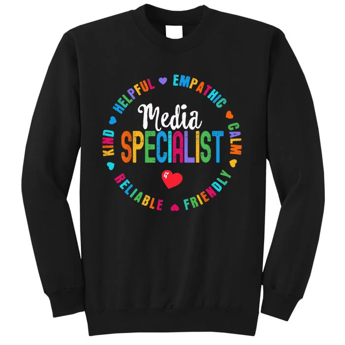 Funny Appreciation Week School Library Media Specialist Tall Sweatshirt