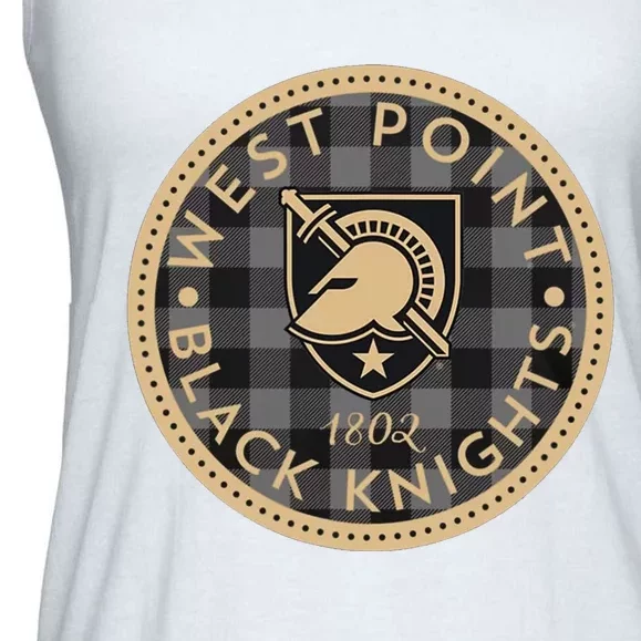 Funny Army West Point Black Knights Plaid Badge Ladies Essential Flowy Tank