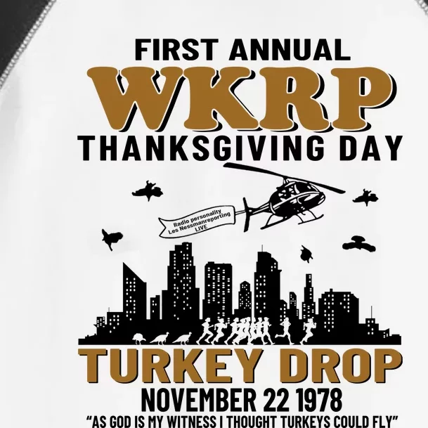 First Annual WKRP Thanksgiving Day Turkey Drop November 22 1978 Toddler Fine Jersey T-Shirt