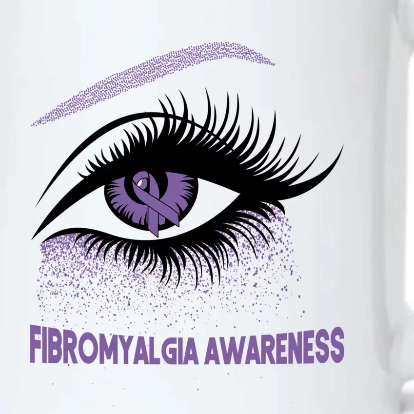 Fibromyalgia Awareness Warrior Purple Bright Eye Funny Gift Black Color Changing Mug