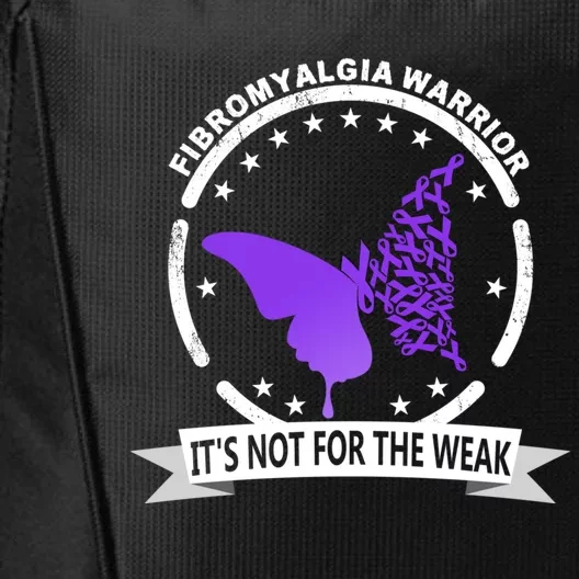 Fibromyalgia Awareness Warrior Support Purple Ribbon Gift City Backpack