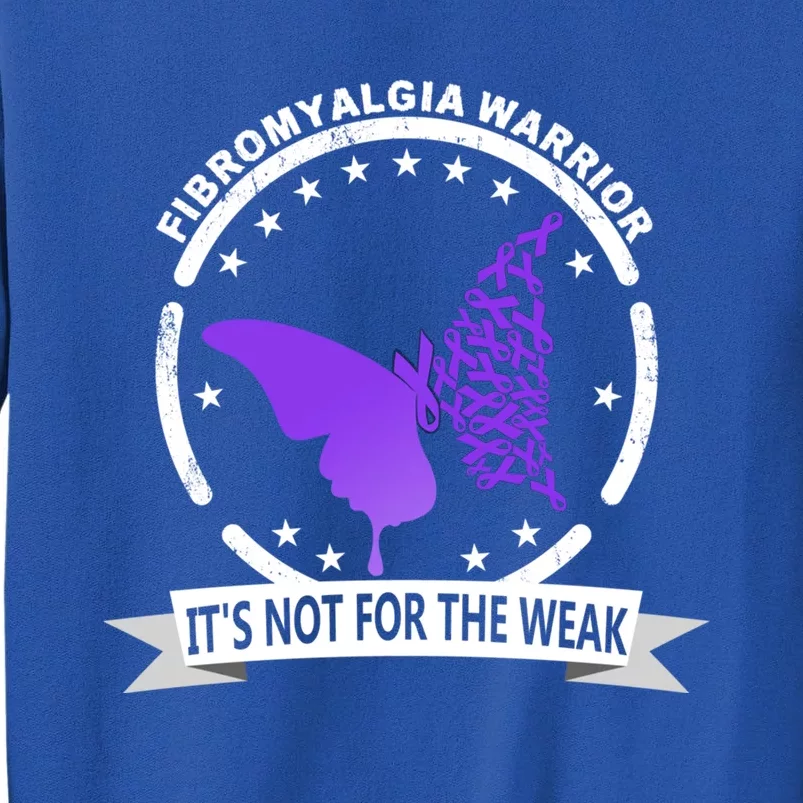 Fibromyalgia Awareness Warrior Support Purple Ribbon Gift Tall Sweatshirt