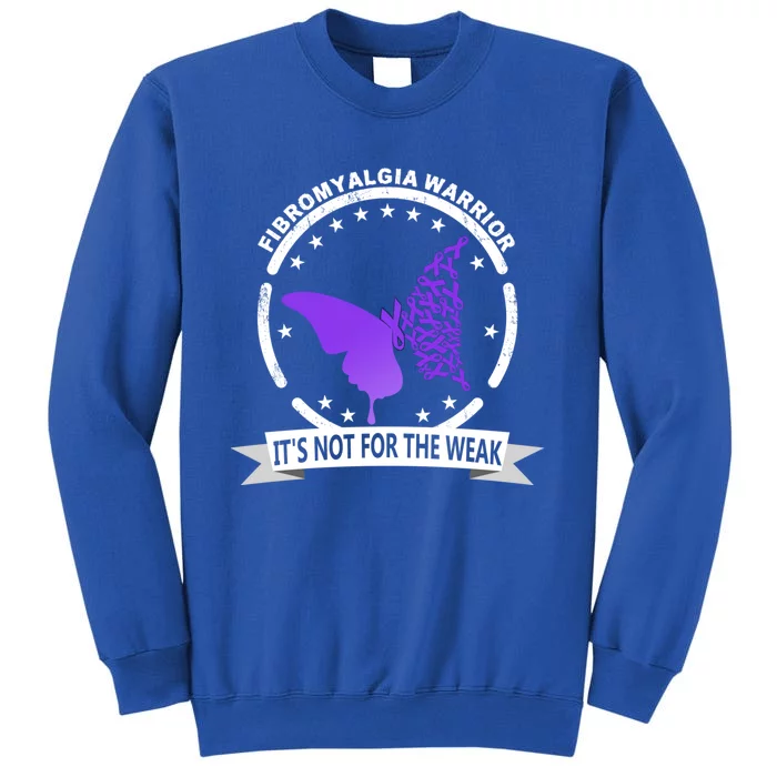 Fibromyalgia Awareness Warrior Support Purple Ribbon Gift Tall Sweatshirt