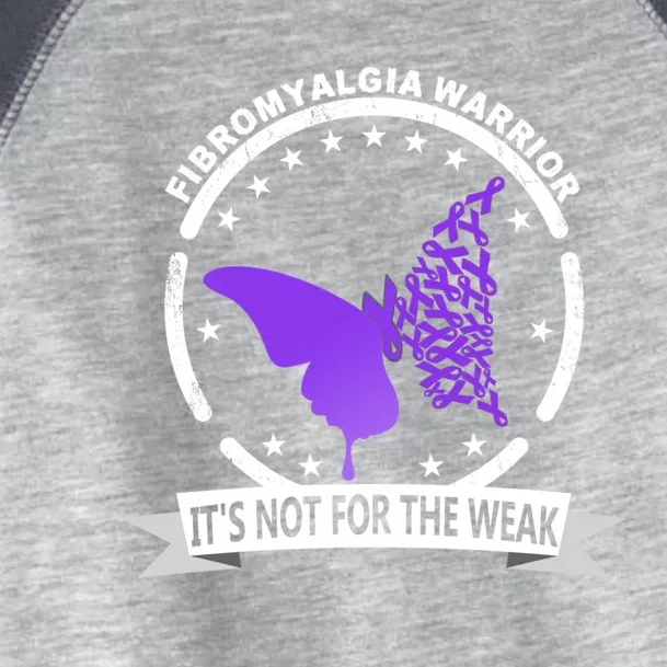 Fibromyalgia Awareness Warrior Support Purple Ribbon Gift Toddler Fine Jersey T-Shirt