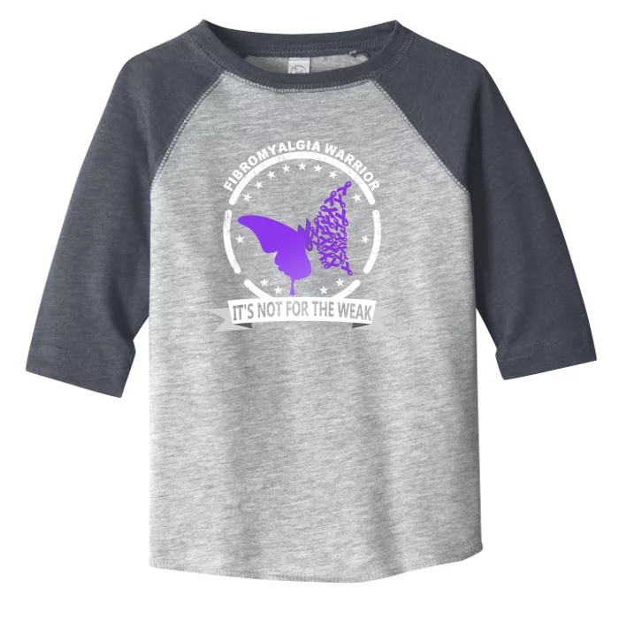 Fibromyalgia Awareness Warrior Support Purple Ribbon Gift Toddler Fine Jersey T-Shirt