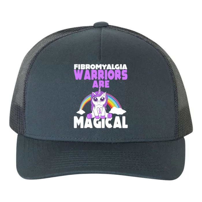 Fibromyalgia Awareness Warriors Are Magical Unicorn Meaningful Gift Yupoong Adult 5-Panel Trucker Hat