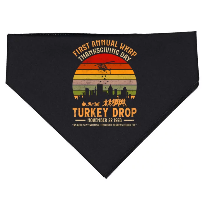 First Annual WKRP Thanksgiving Day Turkey Drop USA-Made Doggie Bandana