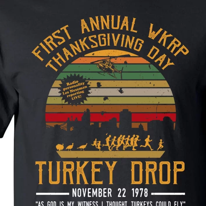 First Annual WKRP Thanksgiving Day Turkey Drop Tall T-Shirt