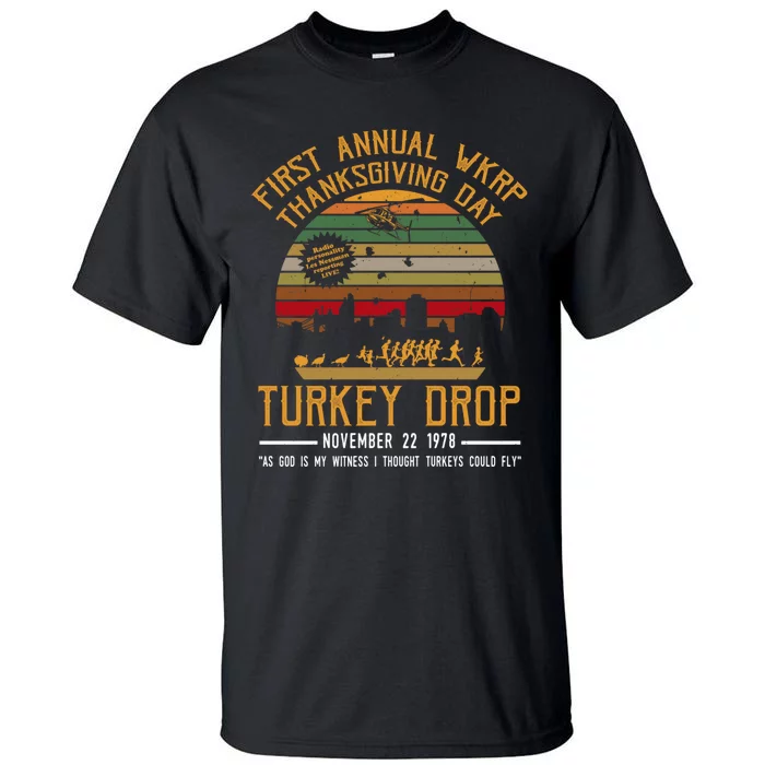 First Annual WKRP Thanksgiving Day Turkey Drop Tall T-Shirt