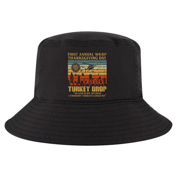 First Annual WKRP Thanksgiving Day Turkey Drop Cool Comfort Performance Bucket Hat