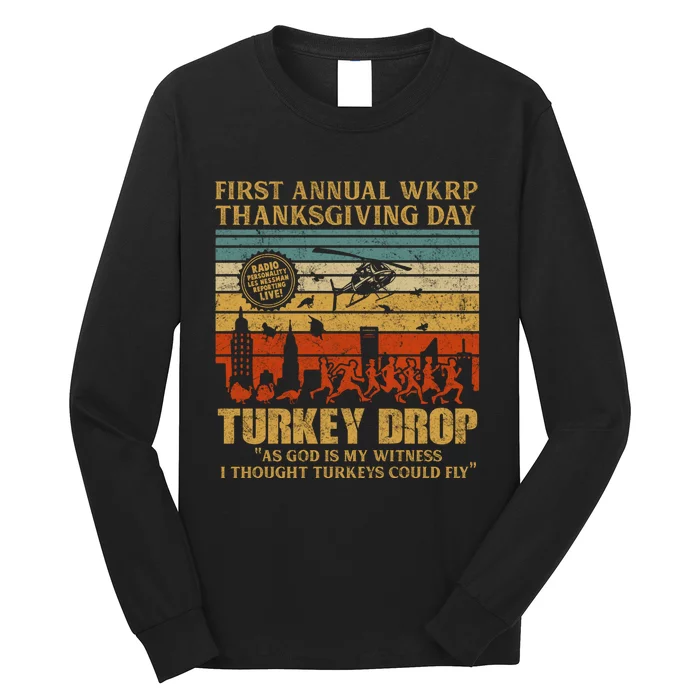 First Annual WKRP Thanksgiving Day Turkey Drop Long Sleeve Shirt