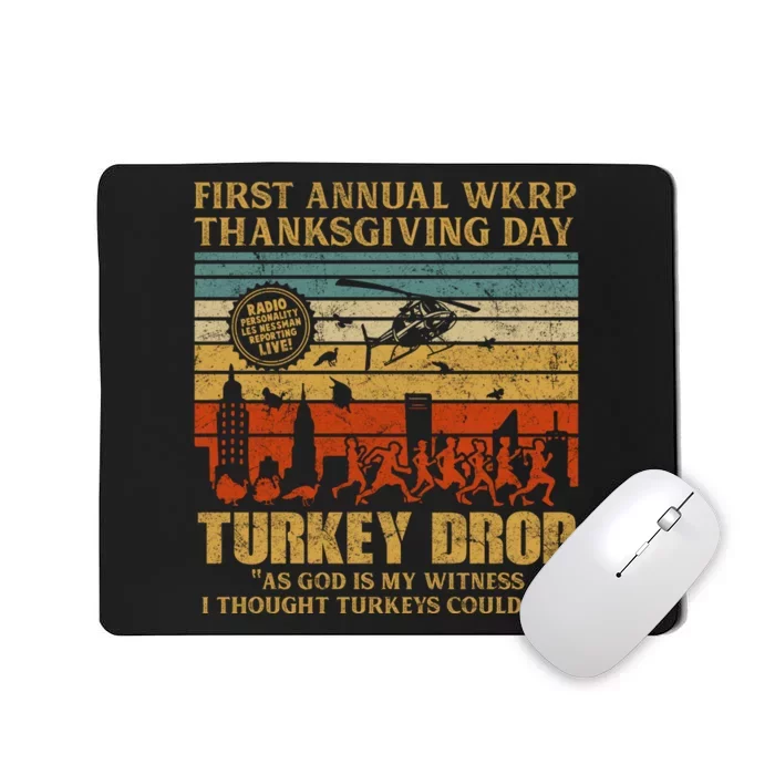 First Annual WKRP Thanksgiving Day Turkey Drop Mousepad