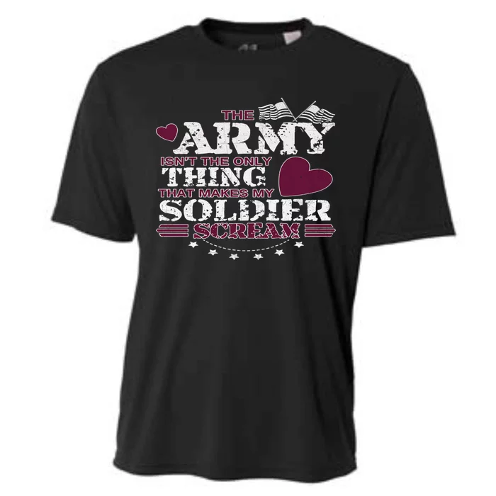 Funny Army Wife/friend Gift Make My Soldier Scream Gift Cooling Performance Crew T-Shirt