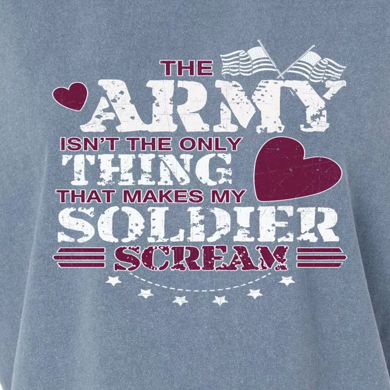 Funny Army Wife/friend Gift Make My Soldier Scream Gift Garment-Dyed Women's Muscle Tee