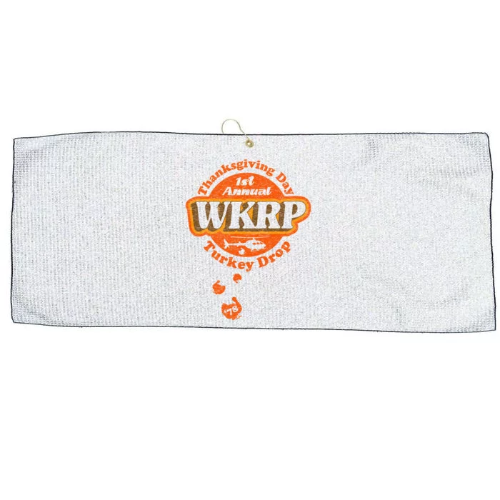 First Annual WKRP Thanksgiving Day Turkey Drop Large Microfiber Waffle Golf Towel