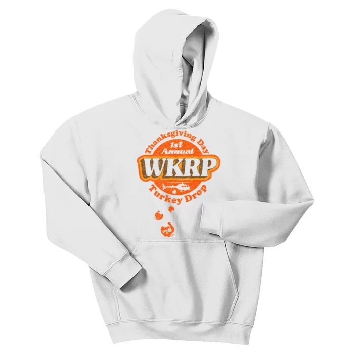 First Annual WKRP Thanksgiving Day Turkey Drop Kids Hoodie