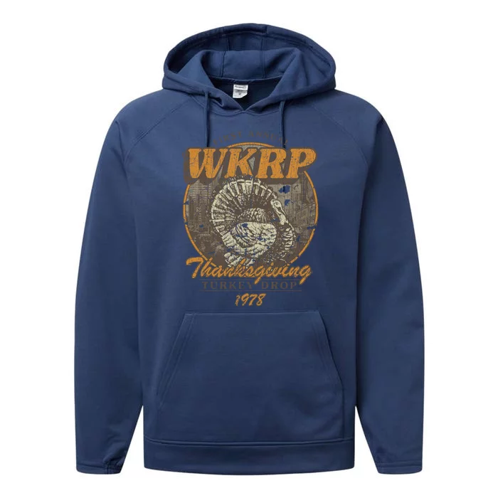 First Annual WKRP Thanksgiving Day Turkey Drop Performance Fleece Hoodie