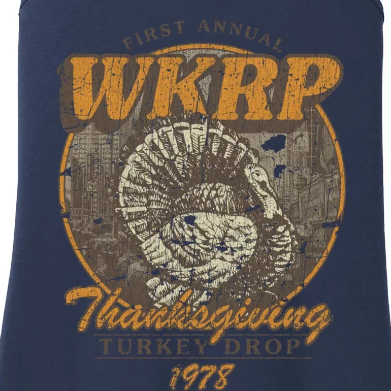 First Annual WKRP Thanksgiving Day Turkey Drop Ladies Essential Tank