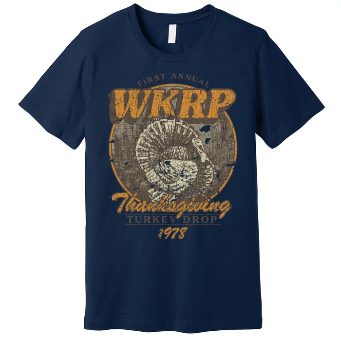 First Annual WKRP Thanksgiving Day Turkey Drop Premium T-Shirt