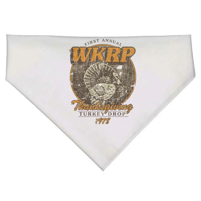 First Annual WKRP Thanksgiving Day Turkey Drop USA-Made Doggie Bandana