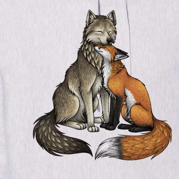 Fox And Wolf Premium Hoodie