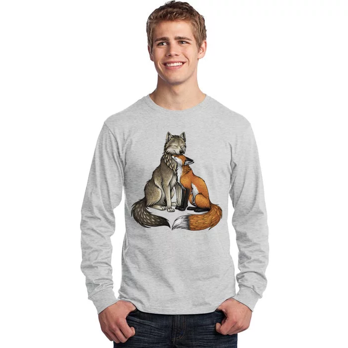 Fox And Wolf Tall Long Sleeve T-Shirt