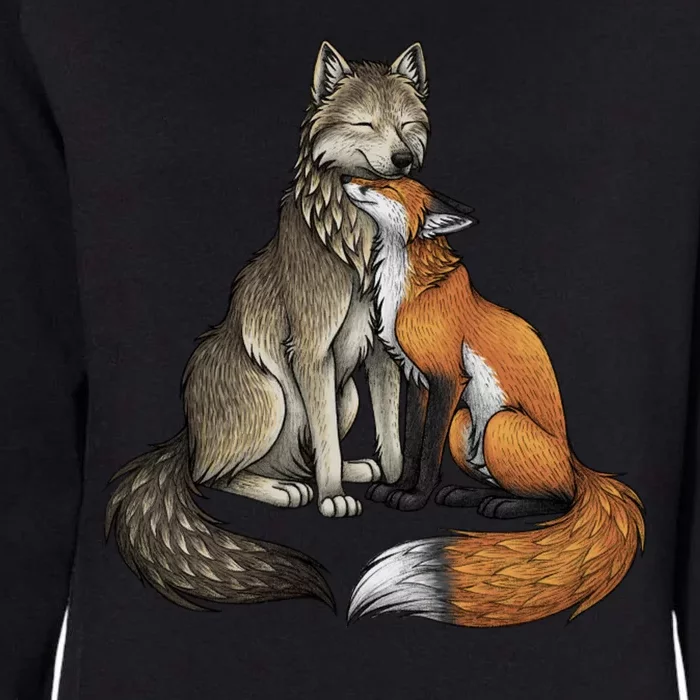 Fox And Wolf Womens California Wash Sweatshirt