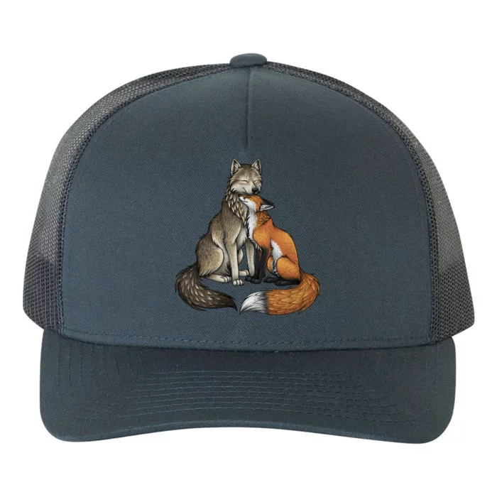 Fox And Wolf Yupoong Adult 5-Panel Trucker Hat