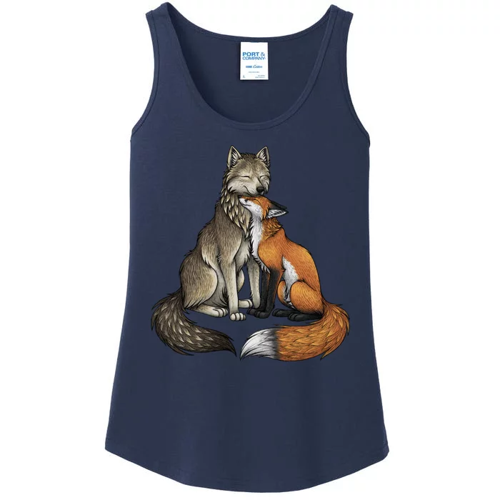 Fox And Wolf Ladies Essential Tank