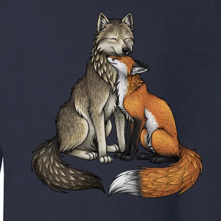 Fox And Wolf Toddler Sweatshirt