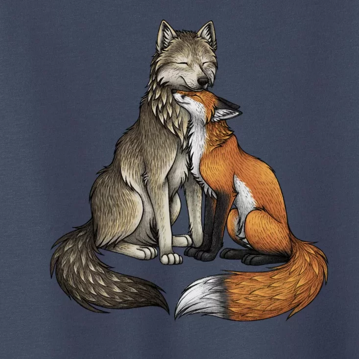 Fox And Wolf Toddler T-Shirt